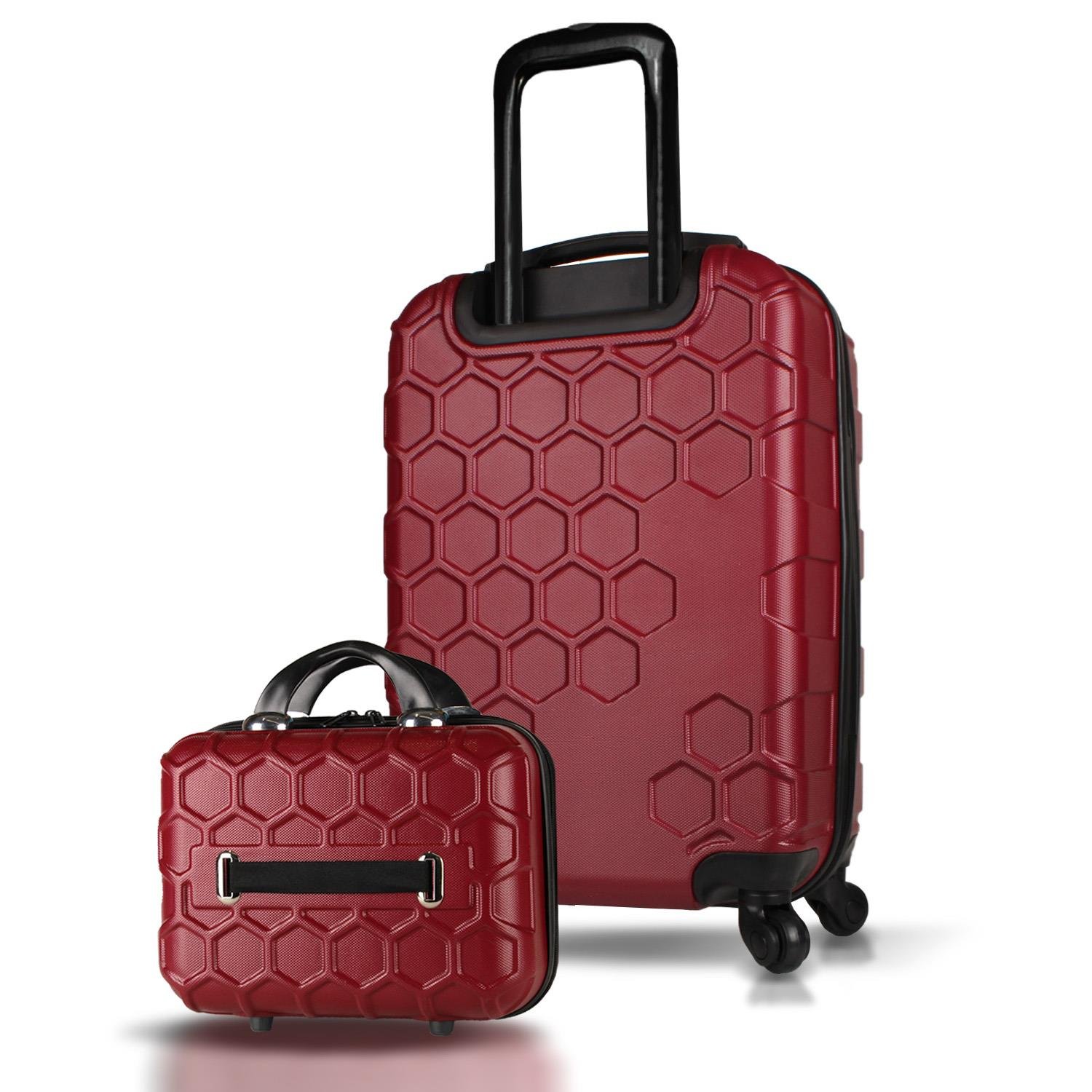 My Valice Honey Abs Makyaj ve Kabin Boy Haki  2'li Valiz Seti