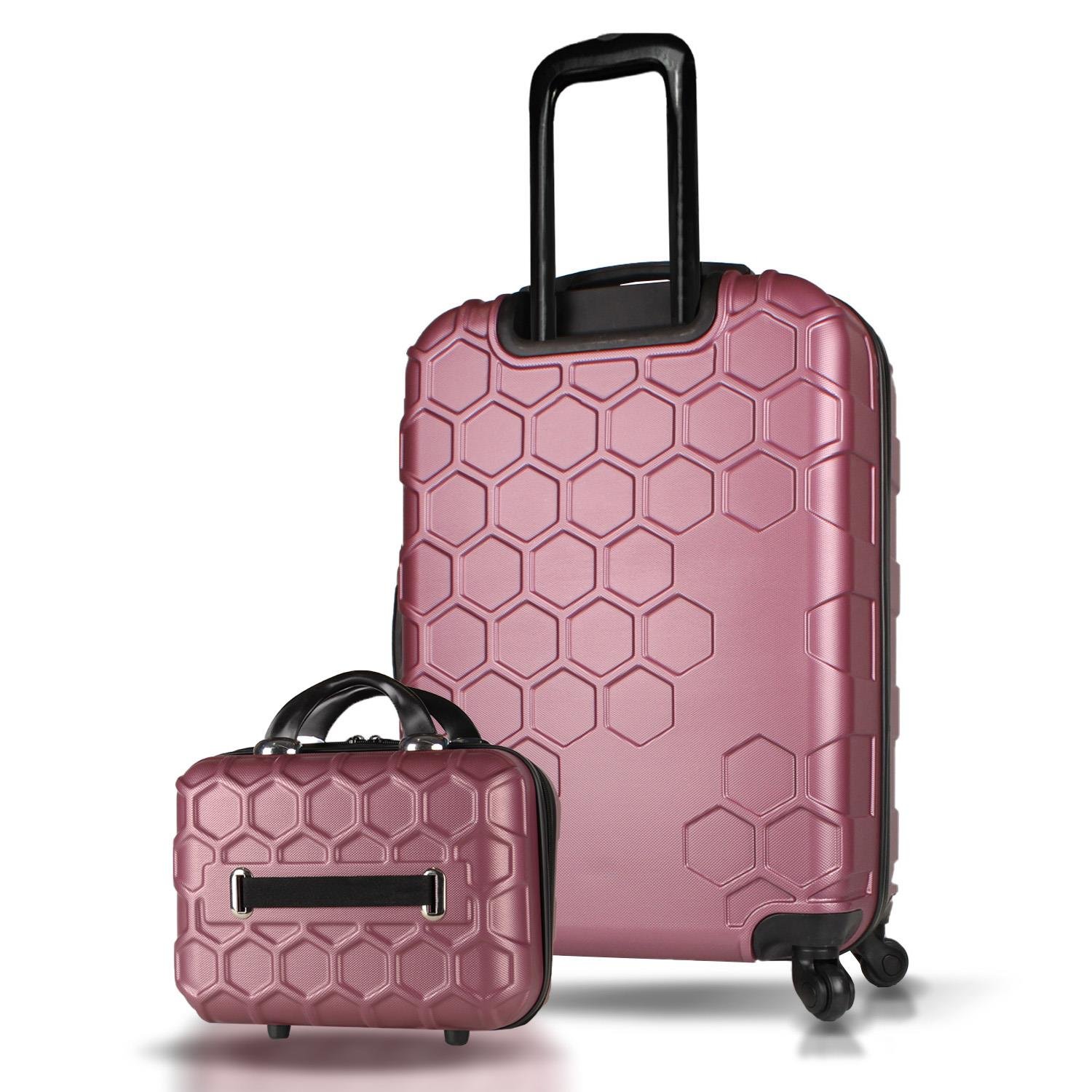 My Valice Honey Abs Makyaj ve Orta Boy Rose Gold  2'li Valiz Seti