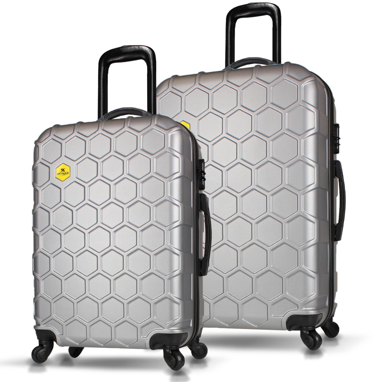 My Valice Honey Abs Medium and Large Size Set of 2 Luggage Set Grey