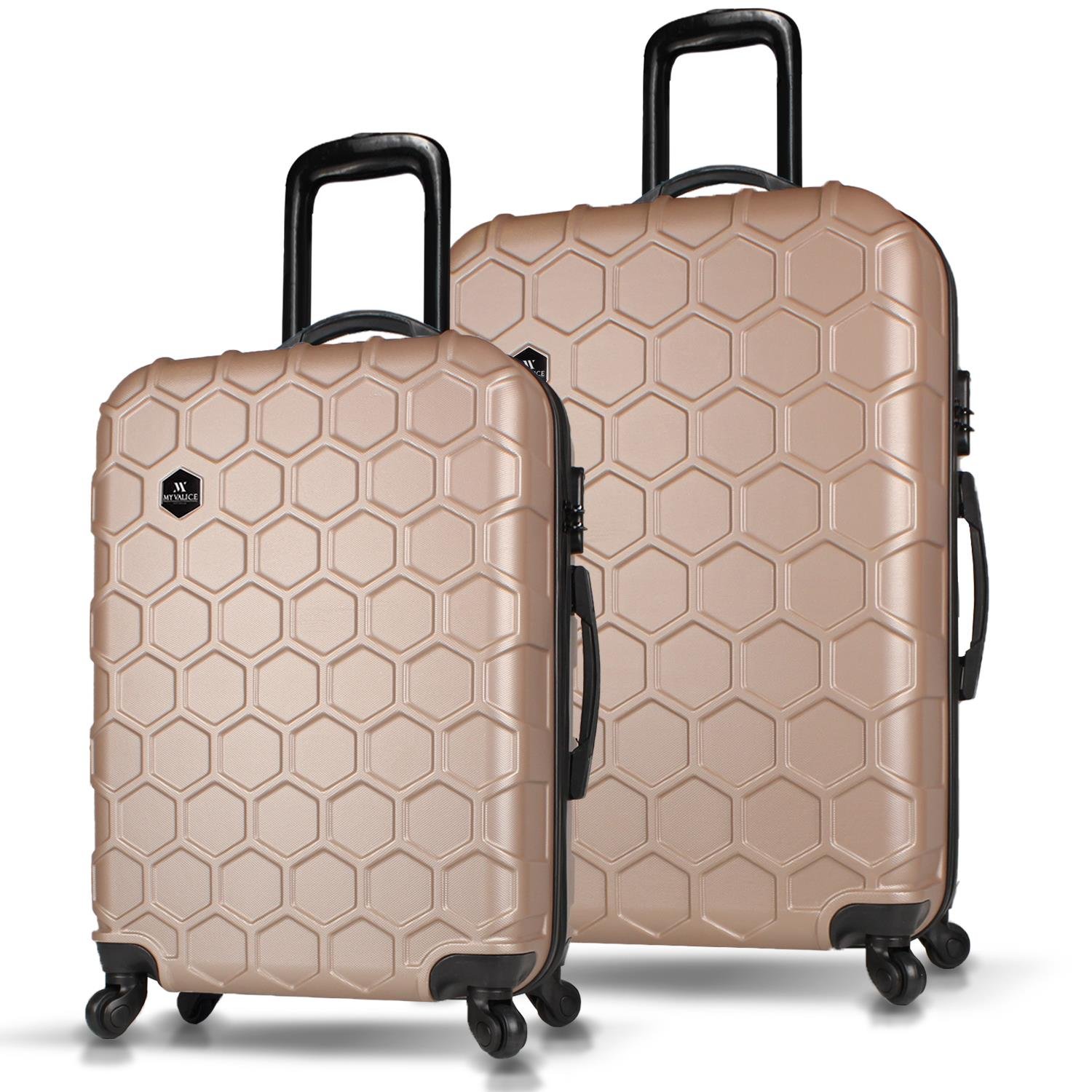 My Valice Honey Abs Medium and Large Size Set of 2 Luggage Set Gold