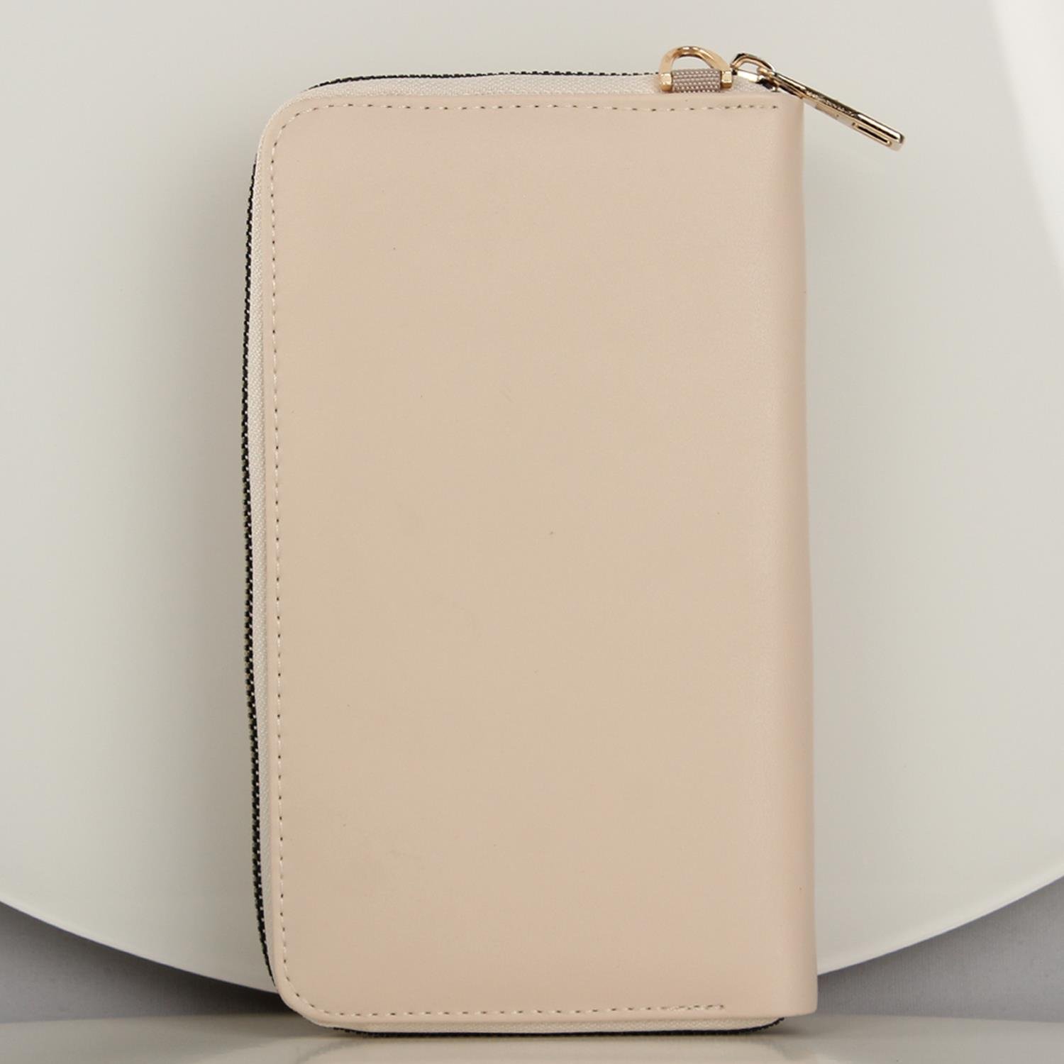 My Valice Kadın Deri Çapraz Cüzdan ve Kartlık Bölmeli Telefon Çantası 1617 Bej