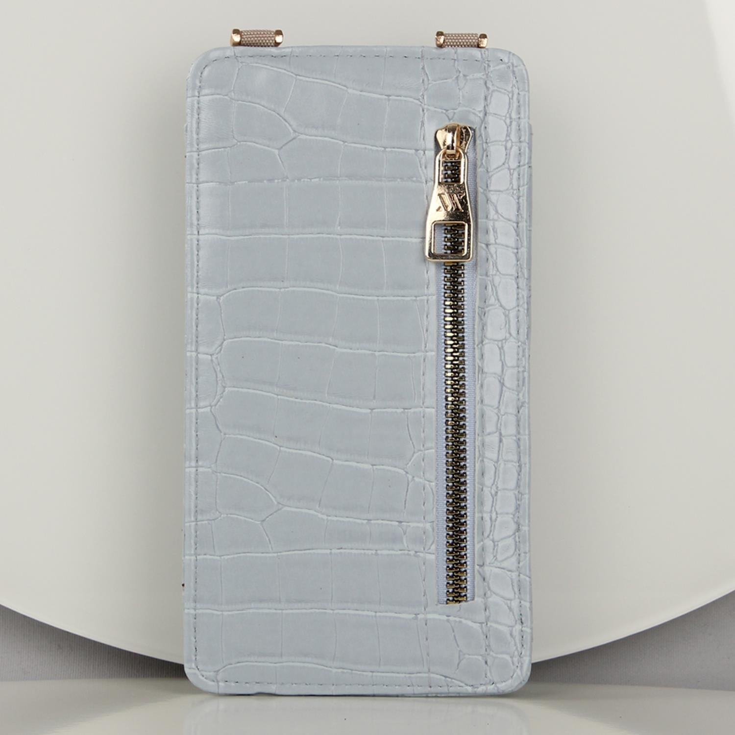 My Valice Kadın Deri Çapraz Cüzdan ve Kartlık Bölmeli Telefon Çantası 1618 Mavi