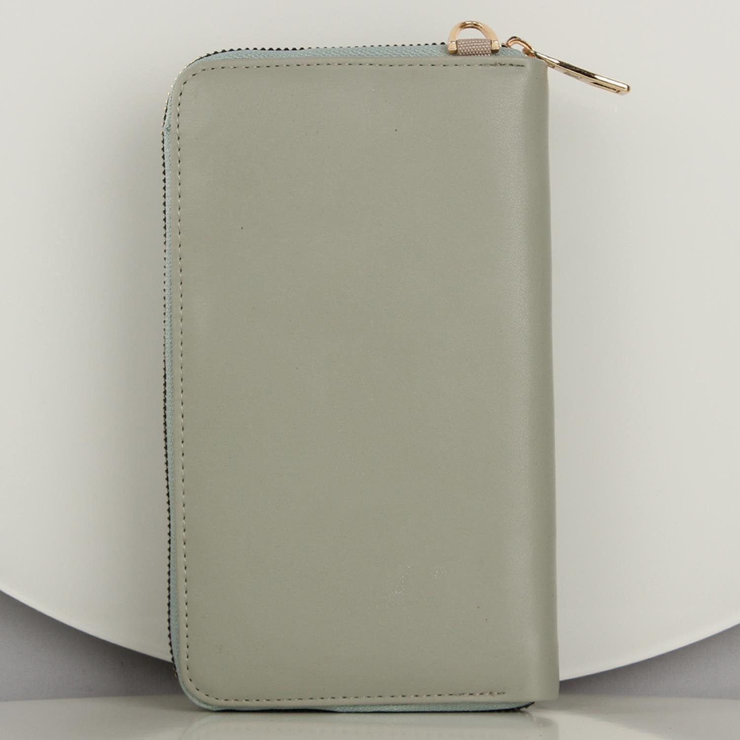 My Valice Kadın Deri Çapraz Cüzdan ve Kartlık Bölmeli Telefon Çantası 1617 Mint Yeşili