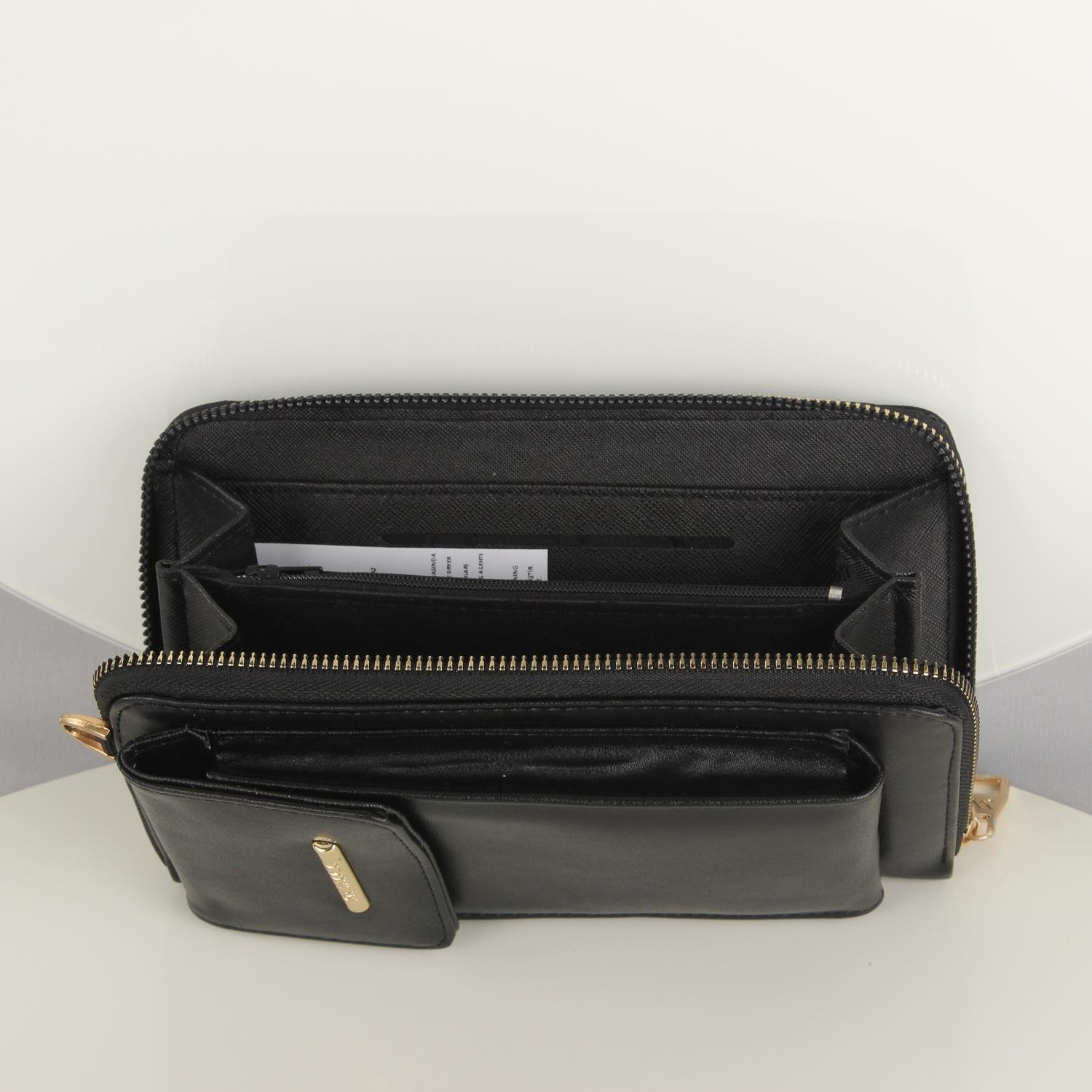 My Valice Kadın Deri Çapraz Cüzdan ve Kartlık Bölmeli Telefon Çantası 1617 Siyah