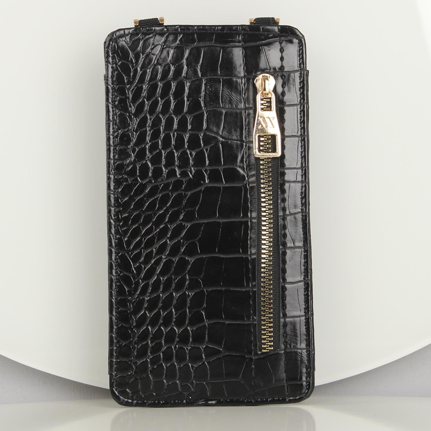 My Valice Kadın Deri Çapraz Cüzdan ve Kartlık Bölmeli Telefon Çantası 1618 Siyah