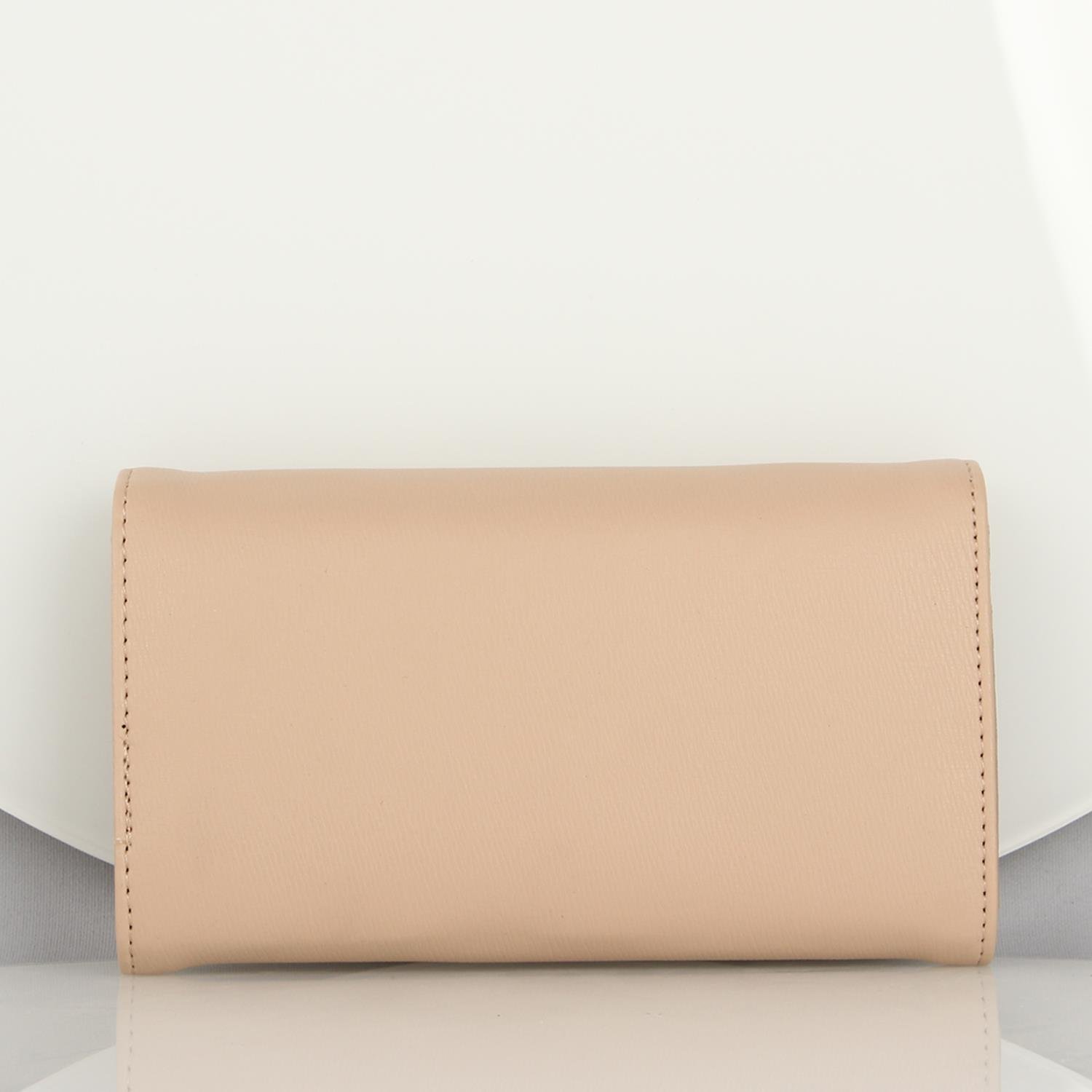 My Valice Kadın Deri Çapraz Mini Portföy Çanta Cüzdan ve Kartlık Bölmeli Telefon Çantası 1622 Bej