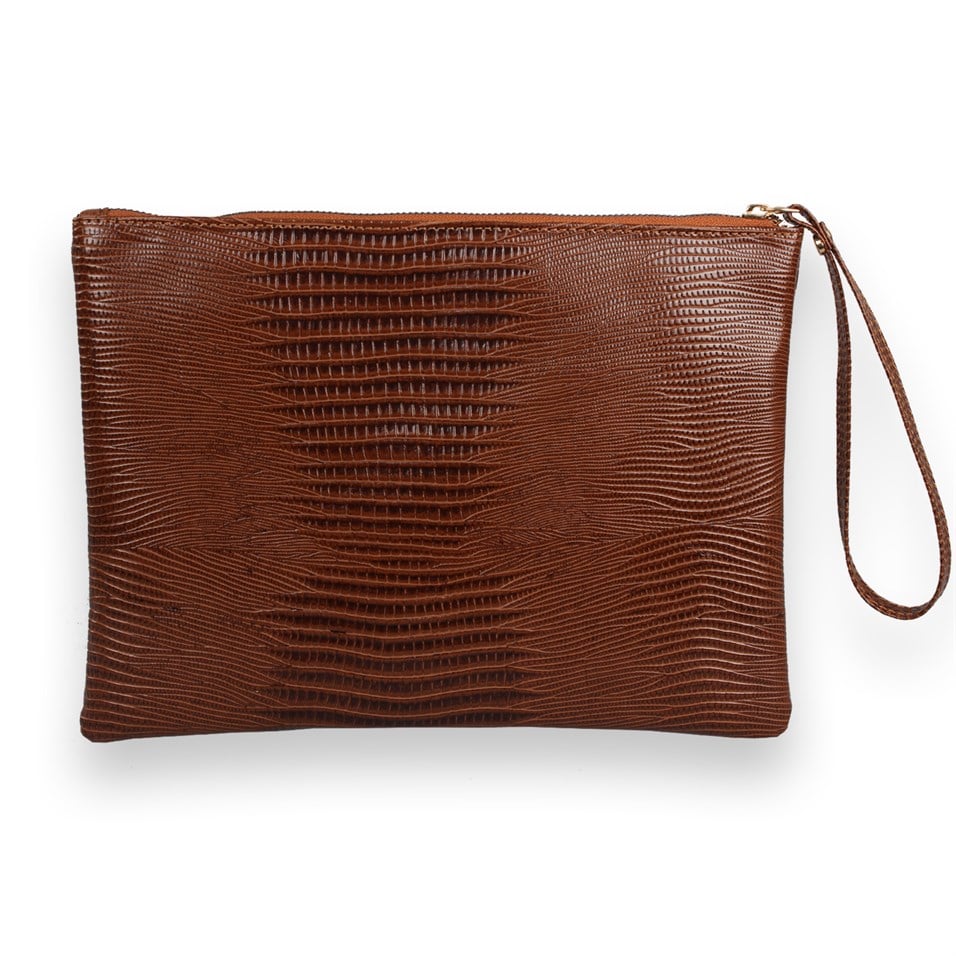 My Valice Kadın Deri El Portföy Çanta 1616 Taba