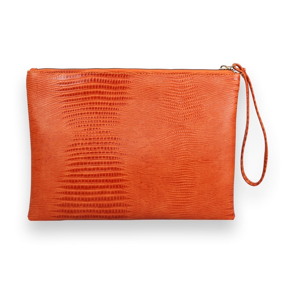 My Valice Kadın Deri El Portföy Çanta 1616 Turuncu