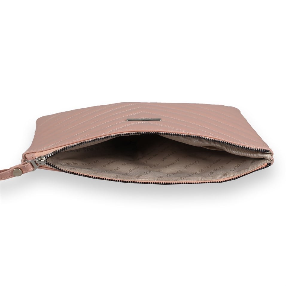 My Valice Kadın Deri El Portföy Çanta 1615 Pudra