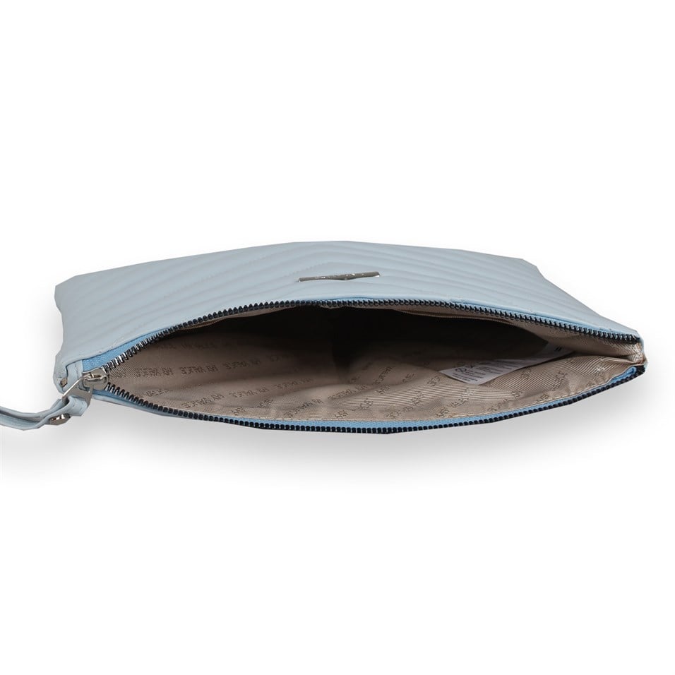 My Valice Kadın Deri El Portföy Çanta 1615 Mavi