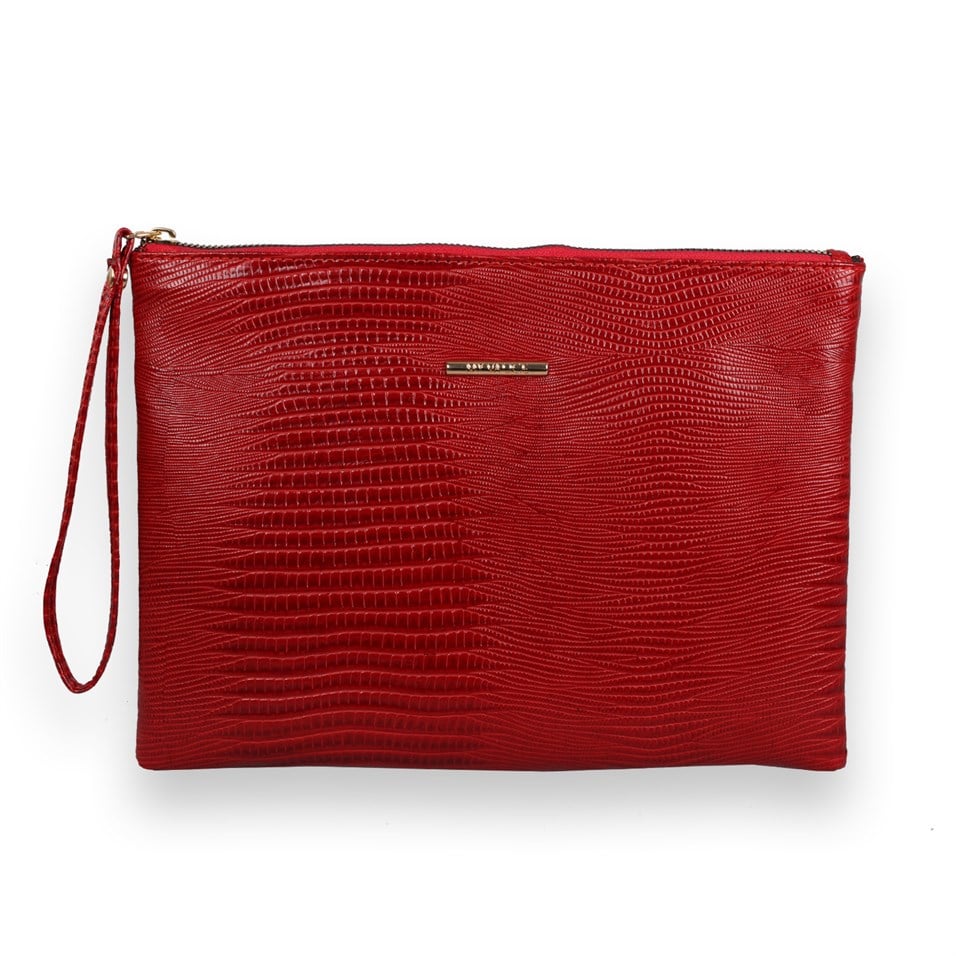 My Valice Kadın Deri El Portföy Çanta 1616 Kırmızı