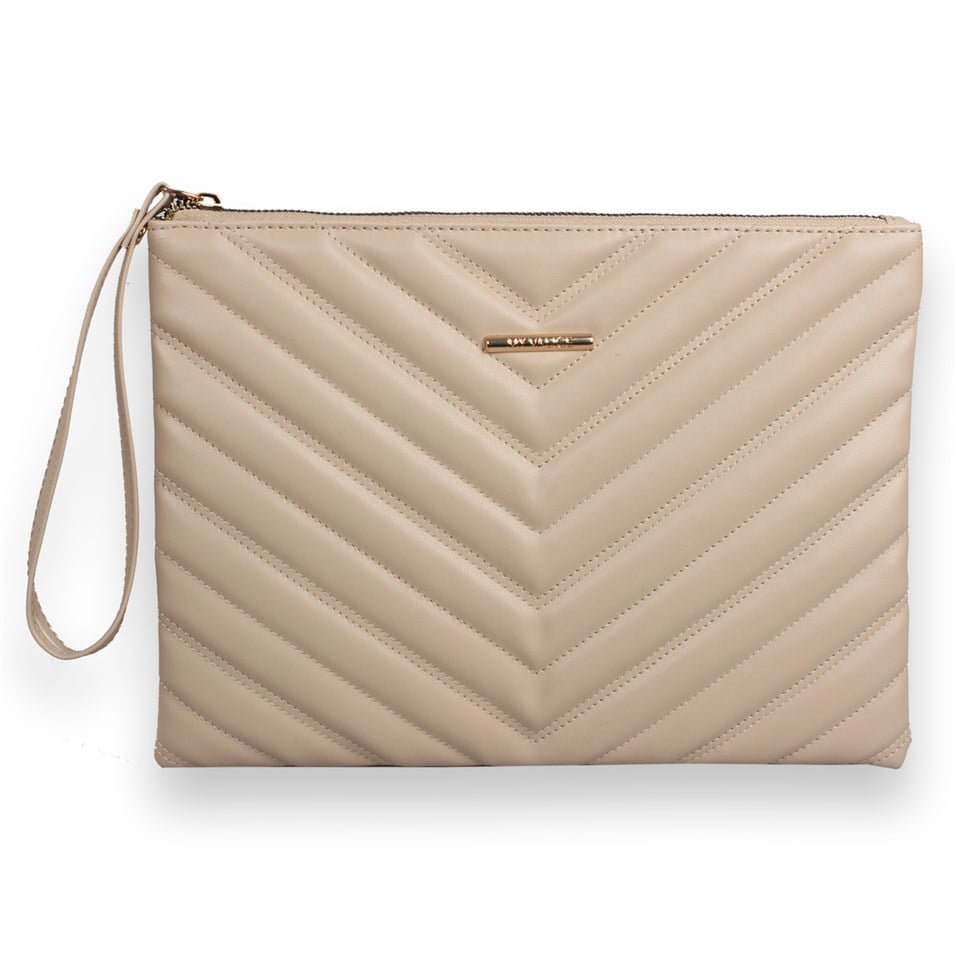 My Valice Kadın Deri El Portföy Çanta 1615 Vizon