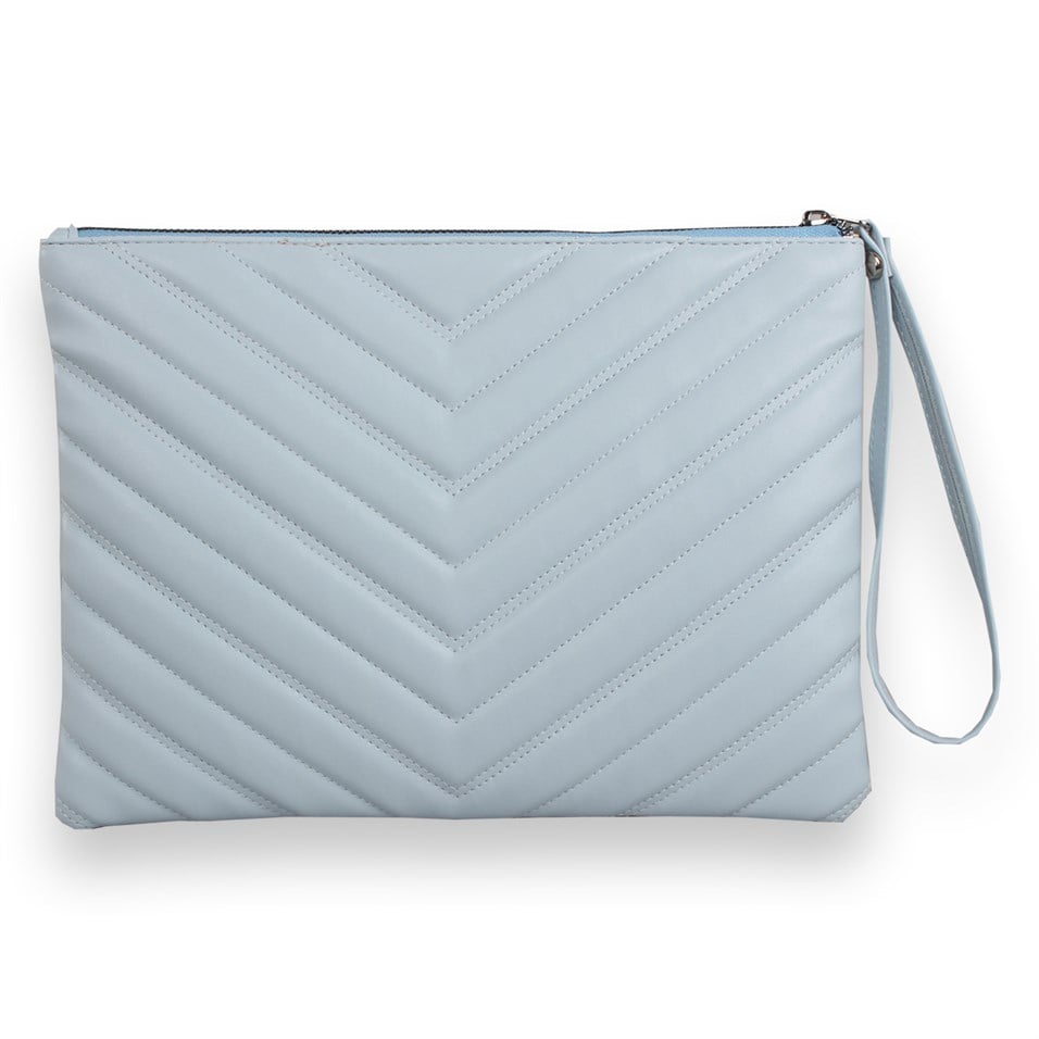 My Valice Kadın Deri El Portföy Çanta 1615 Mavi