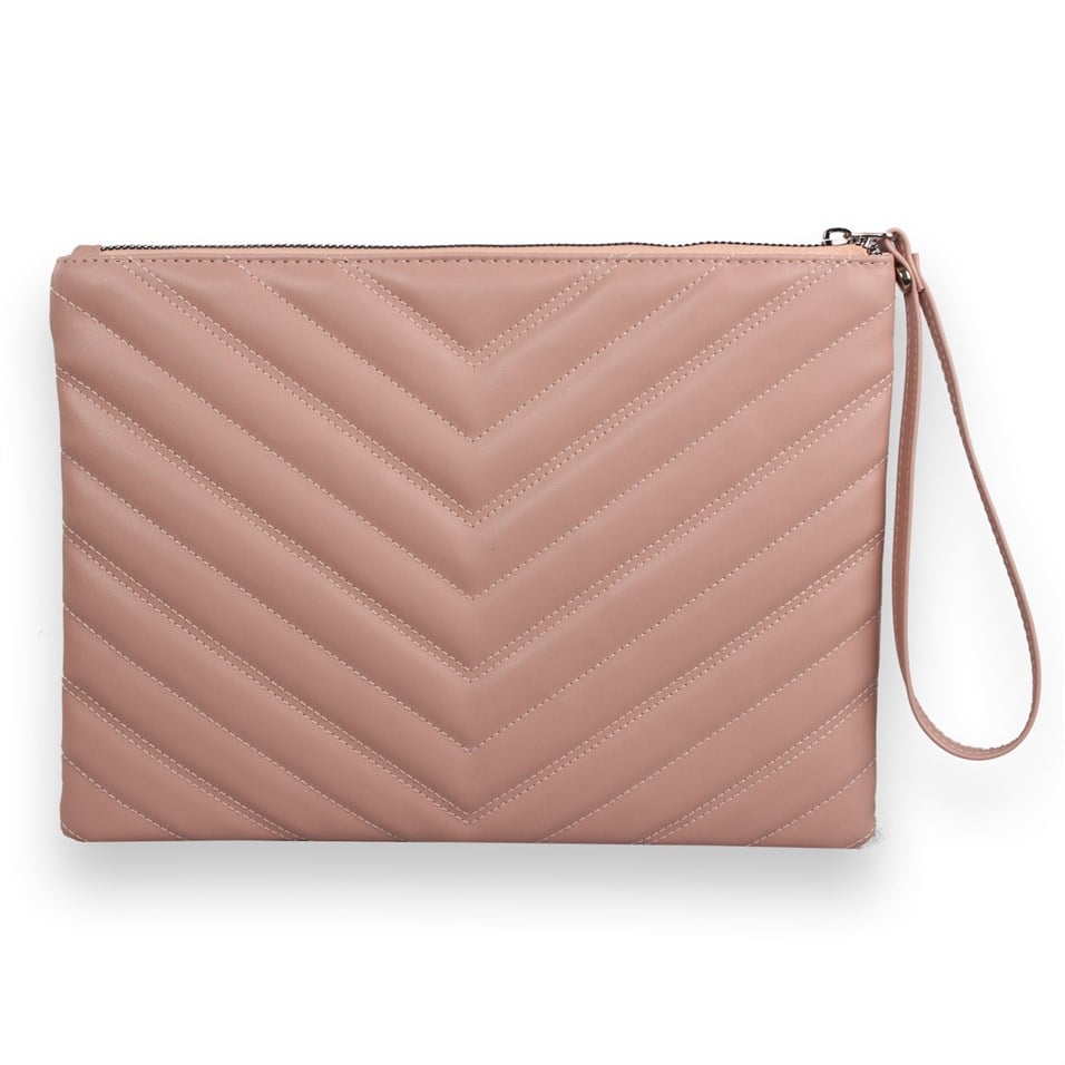 My Valice Kadın Deri El Portföy Çanta 1615 Pudra