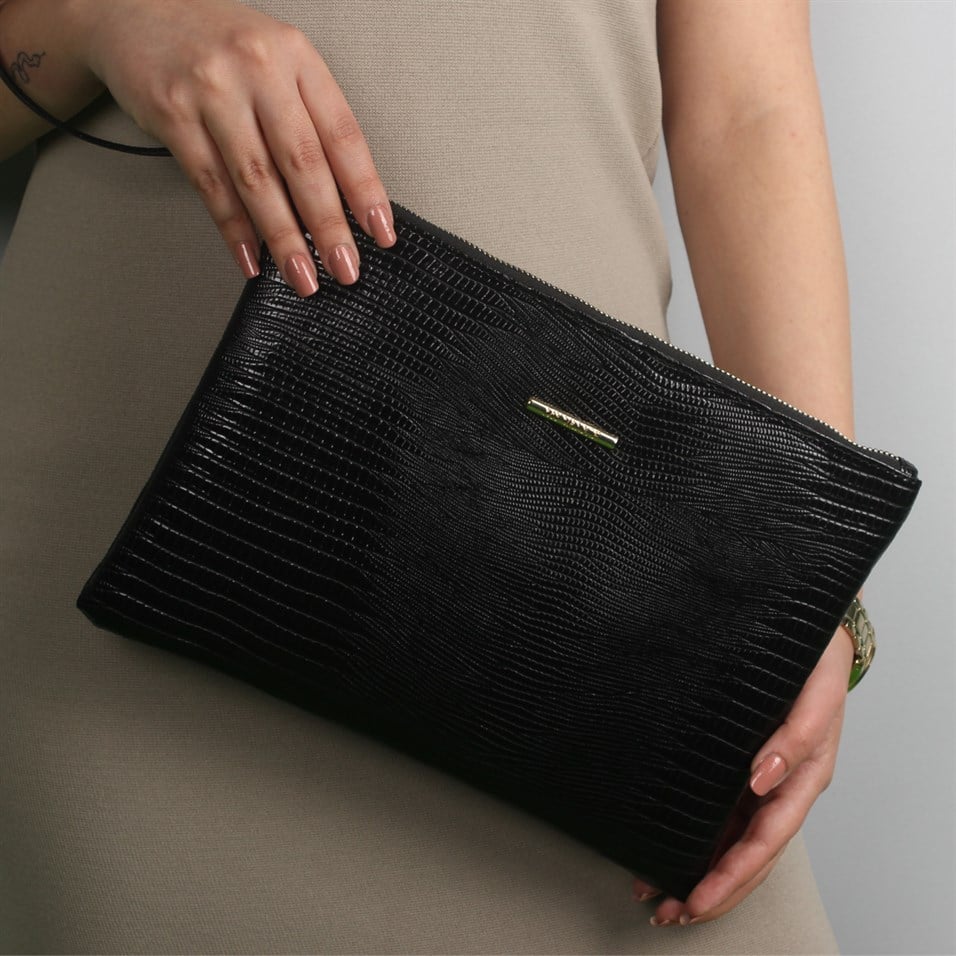 My Valice Kadın Deri El Portföy Çanta 1616 Siyah