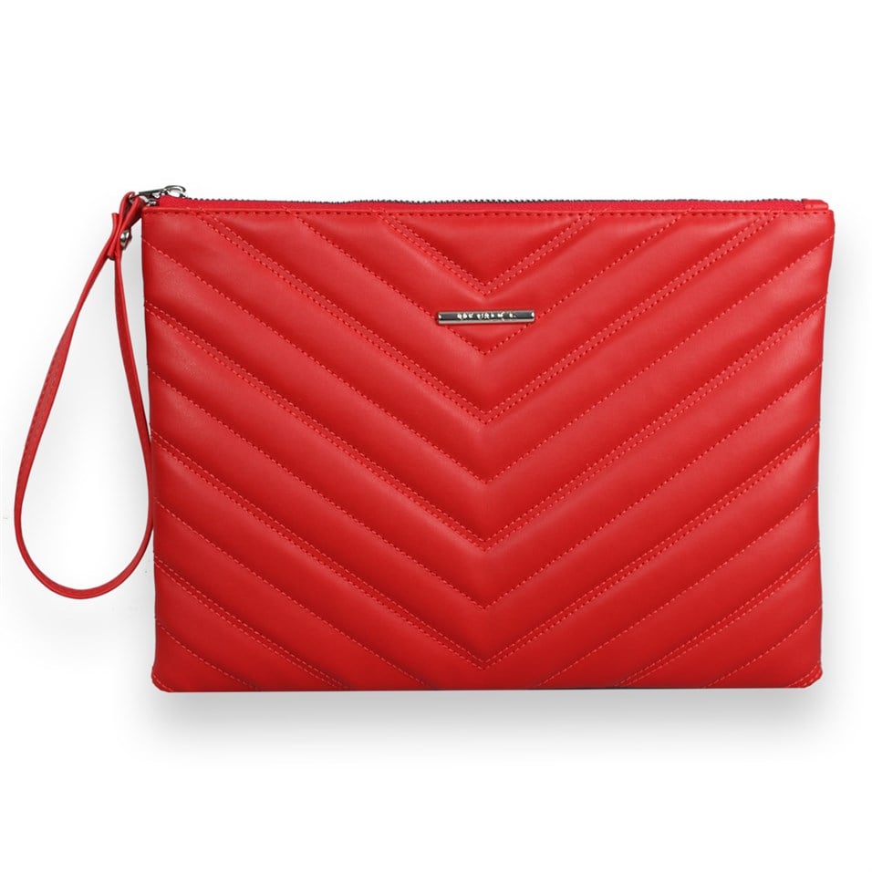 My Valice Kadın Deri El Portföy Çanta 1615 Kırmızı