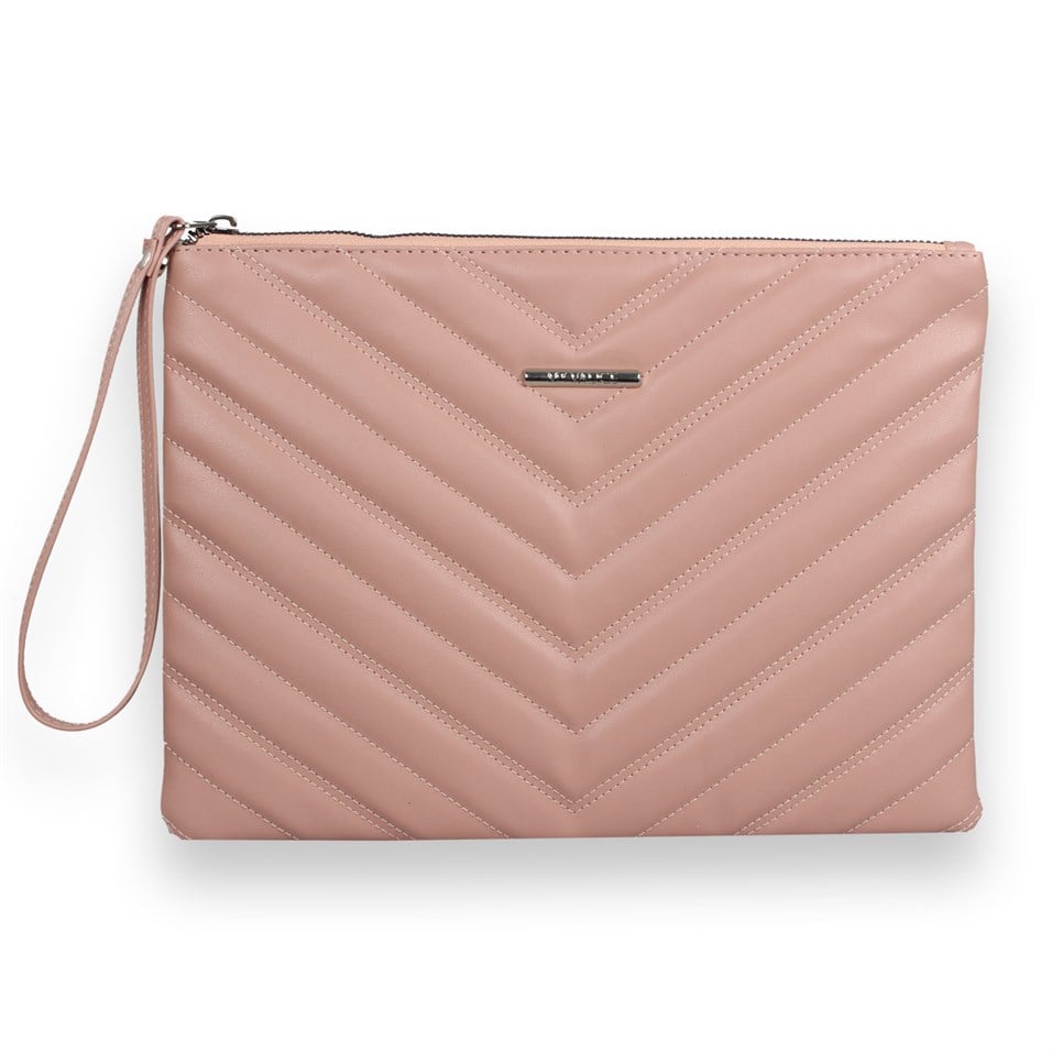 My Valice Kadın Deri El Portföy Çanta 1615 Pudra