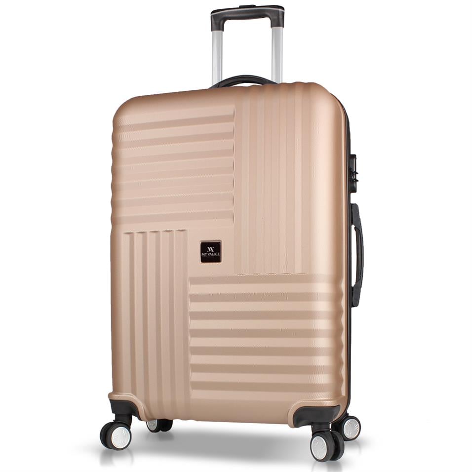 My Valice Puzzle Abs Büyük Boy Gold Valiz