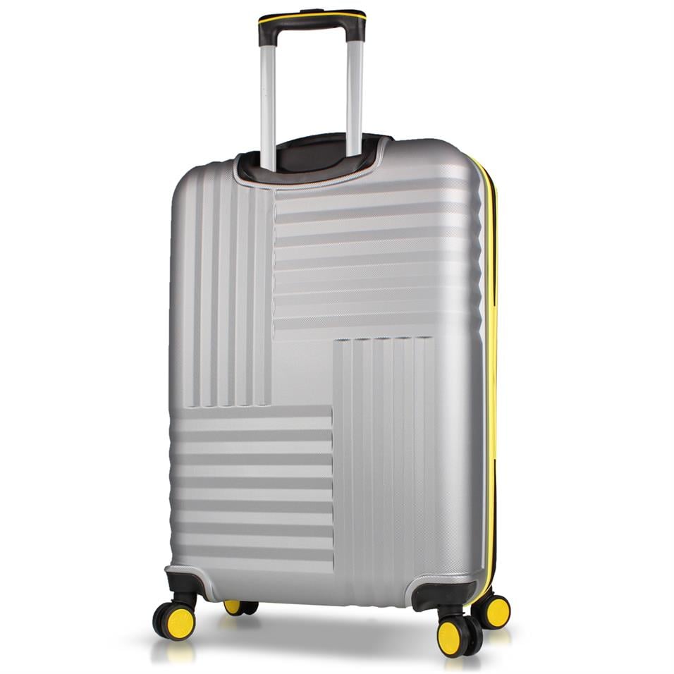 My Valice Puzzle Abs Büyük Boy Gri Valiz