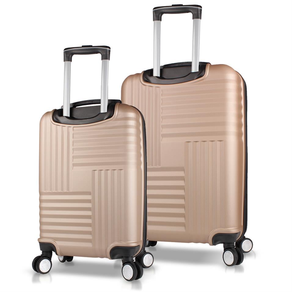My Valice Puzzle Abs Kabin ve Orta Boy Gold  2'li Valiz Seti