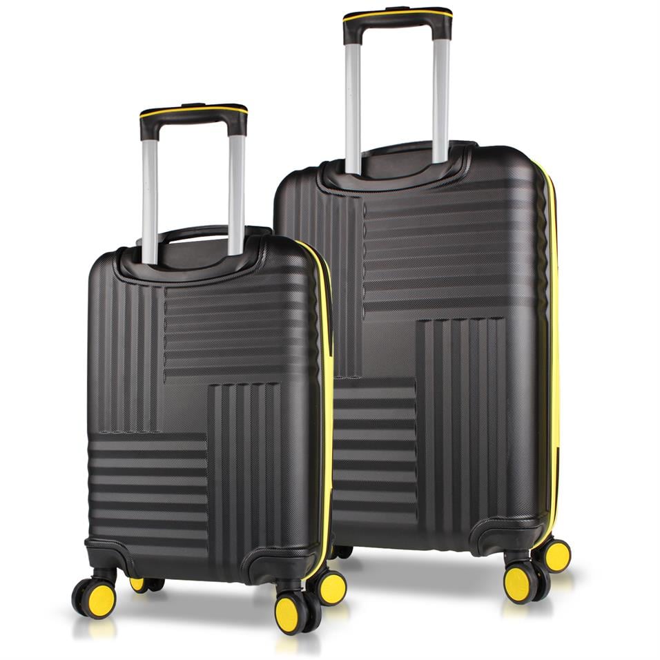 My Valice Puzzle Abs Kabin ve Orta Boy Siyah  2'li Valiz Seti