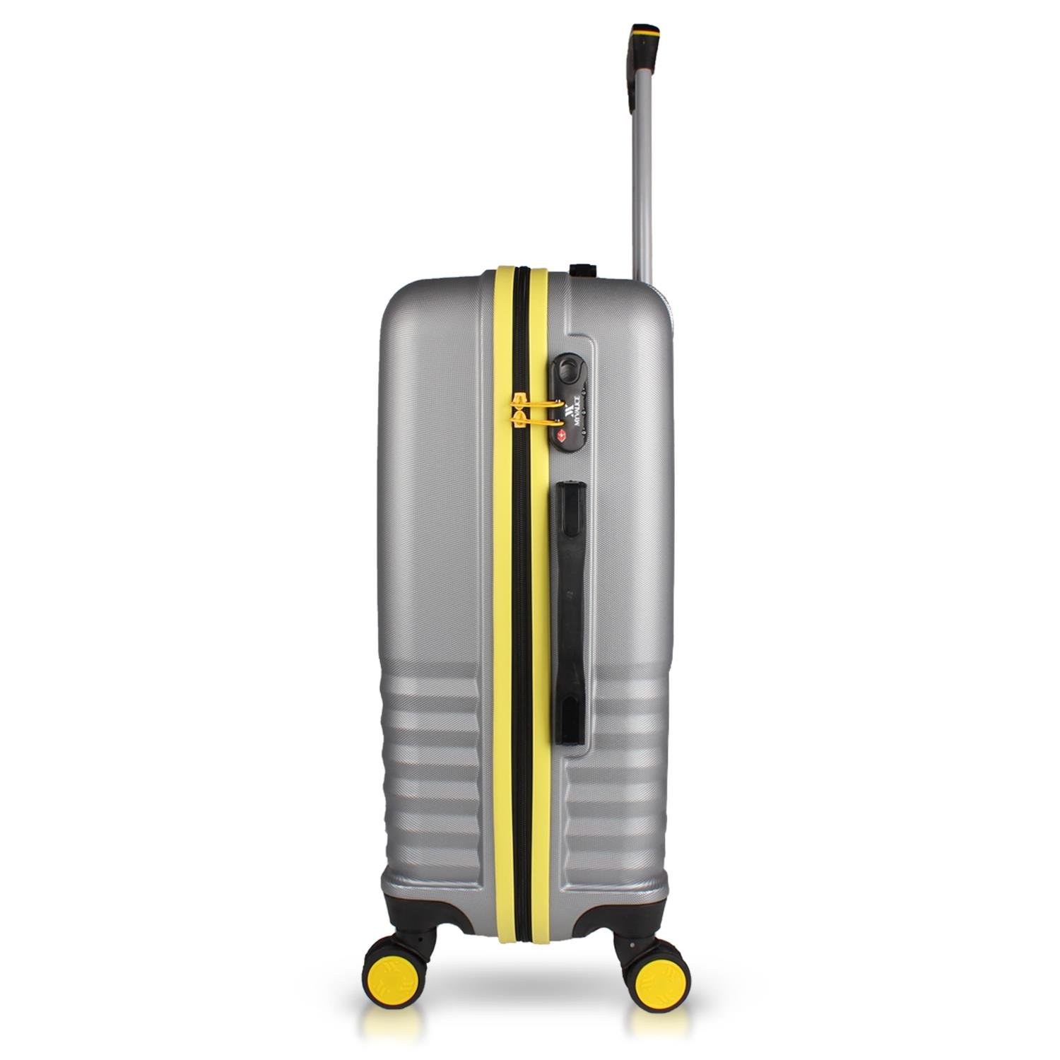 My Valice Puzzle Abs Makyaj ve Orta Boy Gri  2'li Valiz Seti