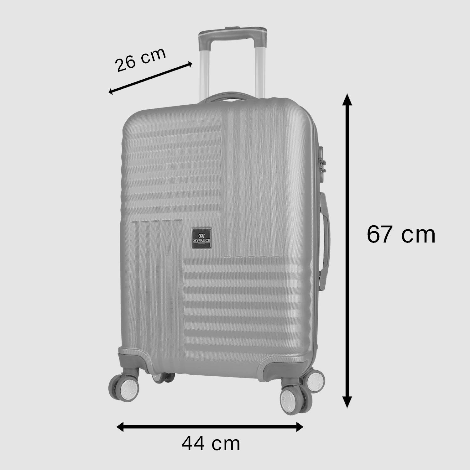 My Valice Puzzle Abs Medium Size Luggage Turquoise