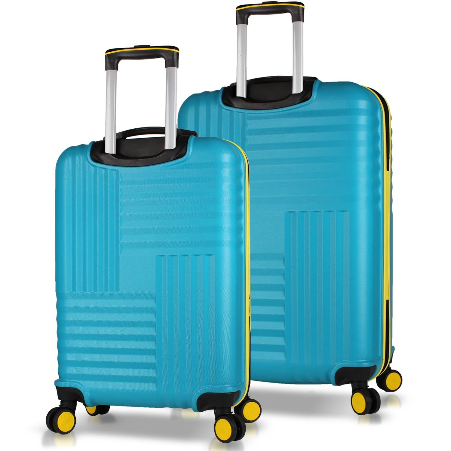 My Valice Puzzle Abs Orta ve Büyük Boy Turkuaz 2'li Valiz Seti