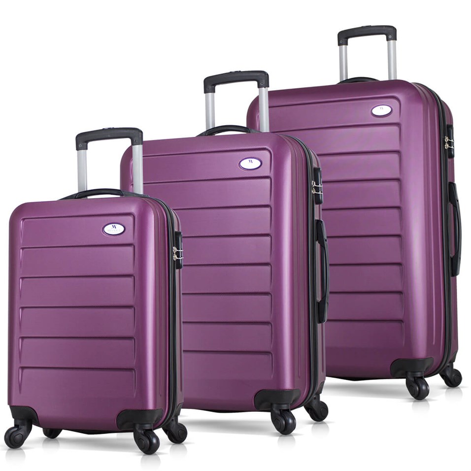 My Valice Ruby Abs 3'lü Valiz Seti Mürdüm