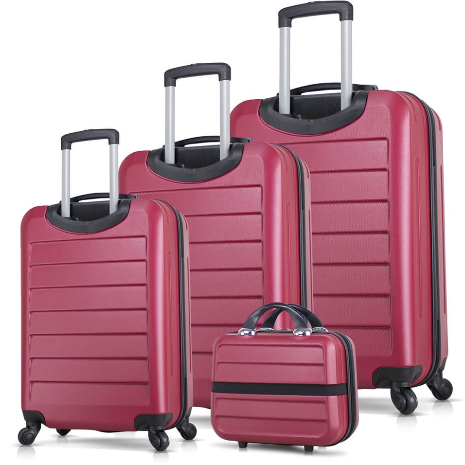 My Valice Ruby Abs 4'lü Travel Valiz Seti Bordo