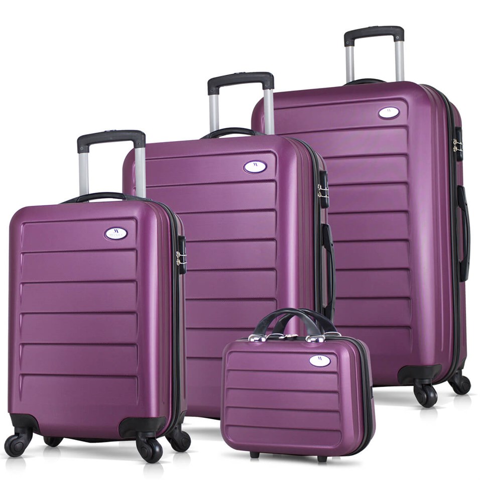 My Valice Ruby Abs 4'lü Travel Valiz Seti Mürdüm