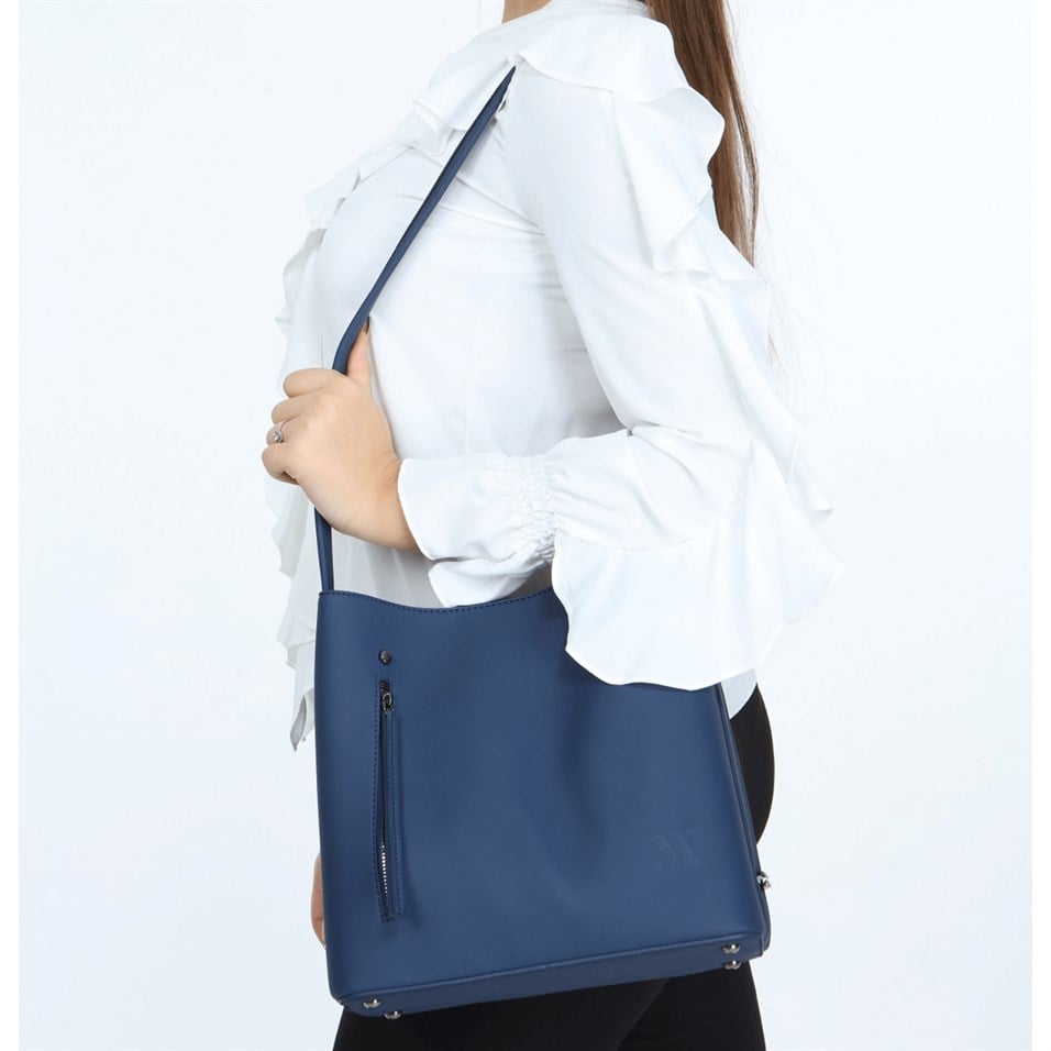 My Valice Smart Bag 1303 Kadın Çapraz Omuz Kol Çantası RFID Lacivert
