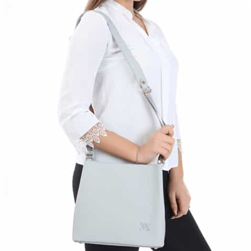 My Valice Smart Bag 1305 Kadın Çapraz Omuz Kol Çantası RFID Gri