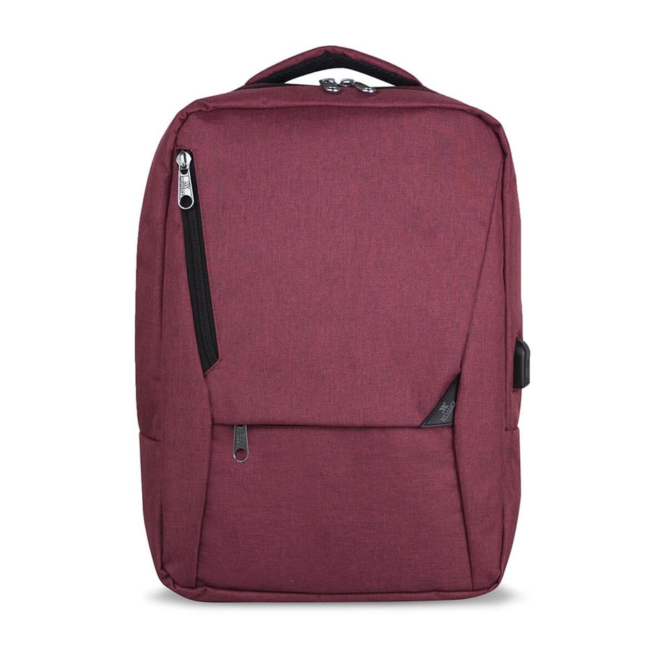 My Valice Smart Bag ACTİVE Usb Şarj Girişli Slim Notebook Sırt Çantası Bordo