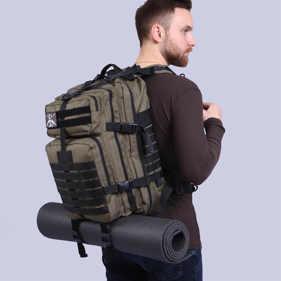 My Valice Smart Bag Army 50 lt Usb Şarj Girişli Outdoor Dağcı Sırt Çantası Haki