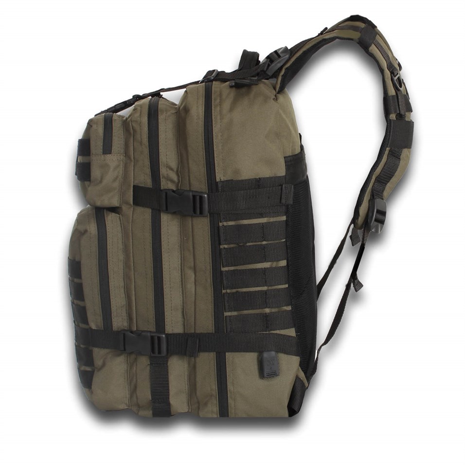 My Valice Smart Bag Army 50 lt Usb Şarj Girişli Outdoor Dağcı Sırt Çantası Haki