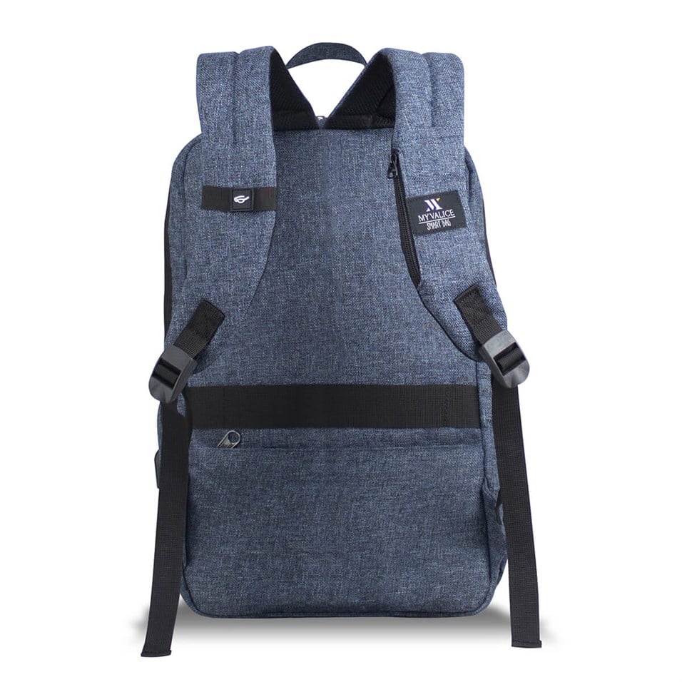 My Valice Smart Bag BUSINESS Usb Şarj Girişli Akıllı Notebook Sırt Çantası Lacivert