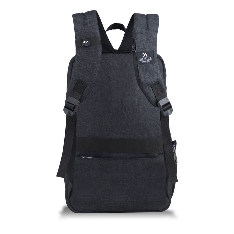 My Valice Smart Bag BUSINESS Usb Şarj Girişli Akıllı Notebook Sırt Çantası Siyah