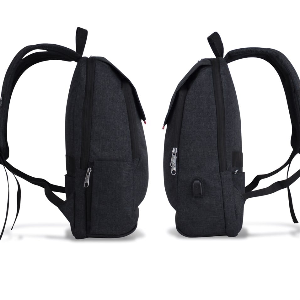 My Valice Smart Bag BUSINESS Usb Şarj Girişli Akıllı Notebook Sırt Çantası Siyah