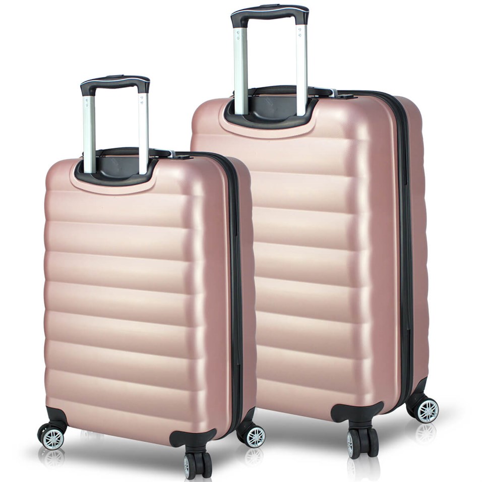 My Valice Smart Bag Colors Usb Şarj Girişli 2'li Valiz Seti (Büyük ve Orta) Rose