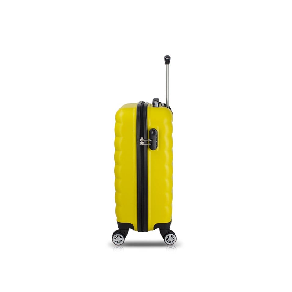 My Valice Smart Bag Colors Usb Şarj Girişli 2'li Valiz Seti (Kabin ve Makyaj) Sarı
