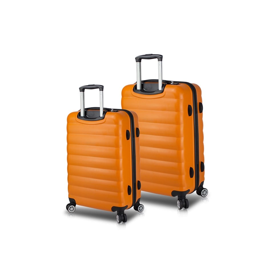 My Valice Smart Bag Colors Usb Şarj Girişli 2'li Valiz Seti (Kabin ve Orta) Turuncu