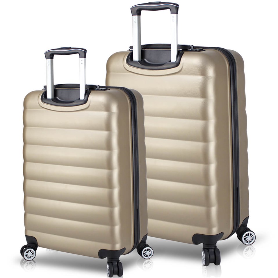 My Valice Smart Bag Colors Usb Şarj Girişli 2'li Valiz Seti (Büyük ve Orta) Gold
