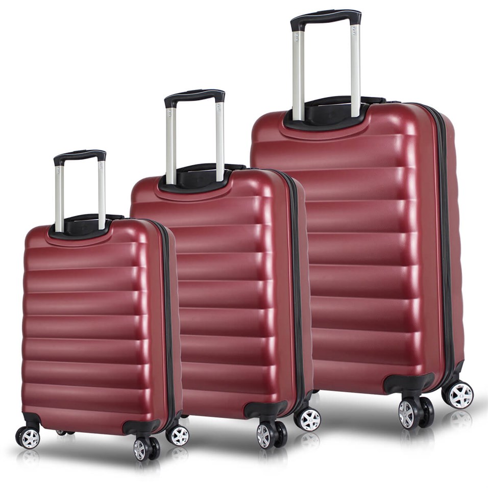 My Valice Smart Bag Colors Usb Şarj Girişli 3'lü Valiz Seti Bordo