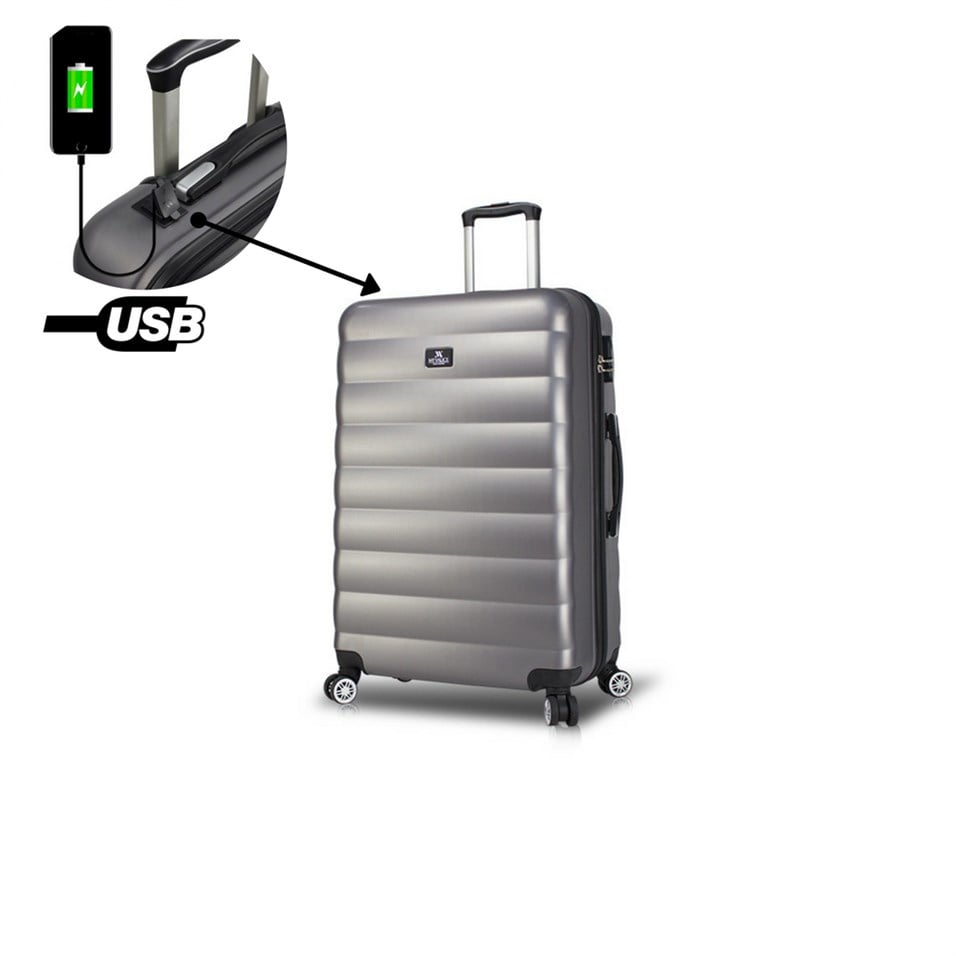 My Valice Smart Bag Colors Usb Şarj Girişli Orta Boy Valiz Antrasit