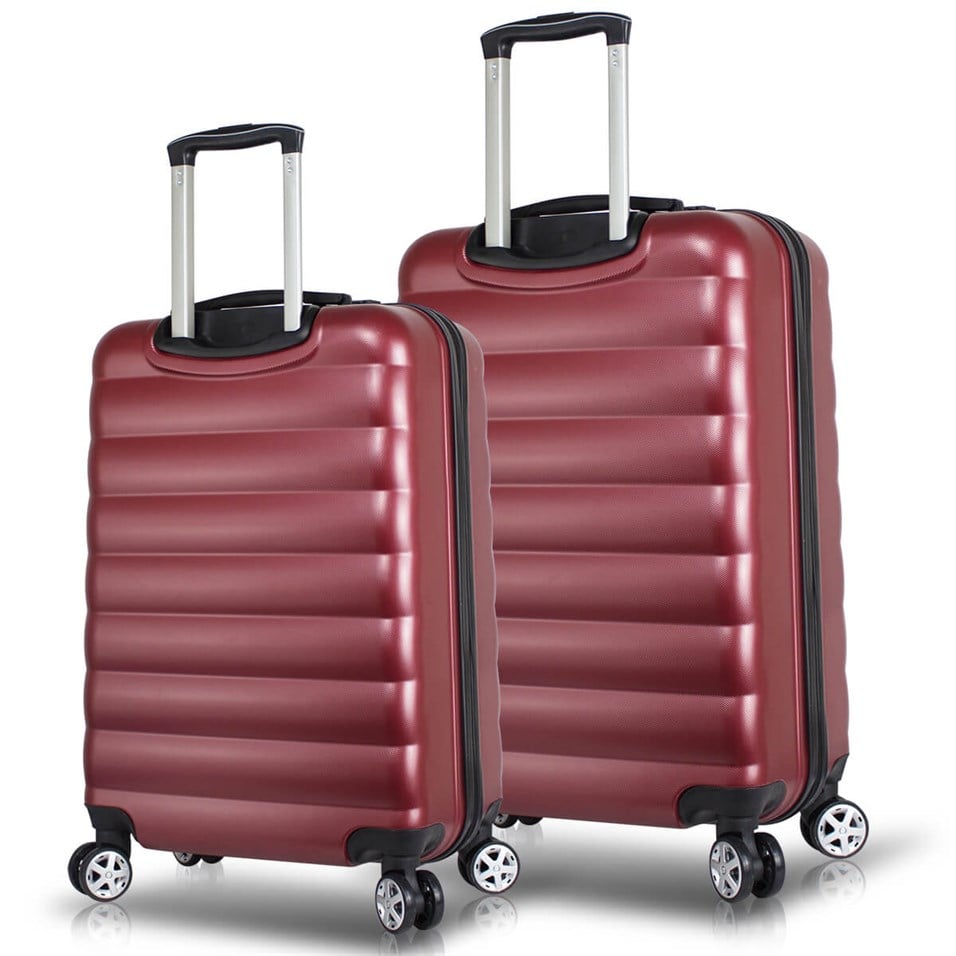 My Valice Smart Bag Colors Usb Şarj Girişli 2'li Valiz Seti (Büyük ve Orta) Bordo