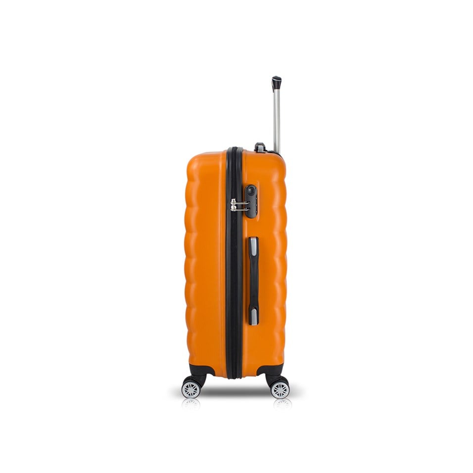 My Valice Smart Bag Colors Usb Şarj Girişli 2'li Valiz Seti (Orta ve Makyaj) Turuncu
