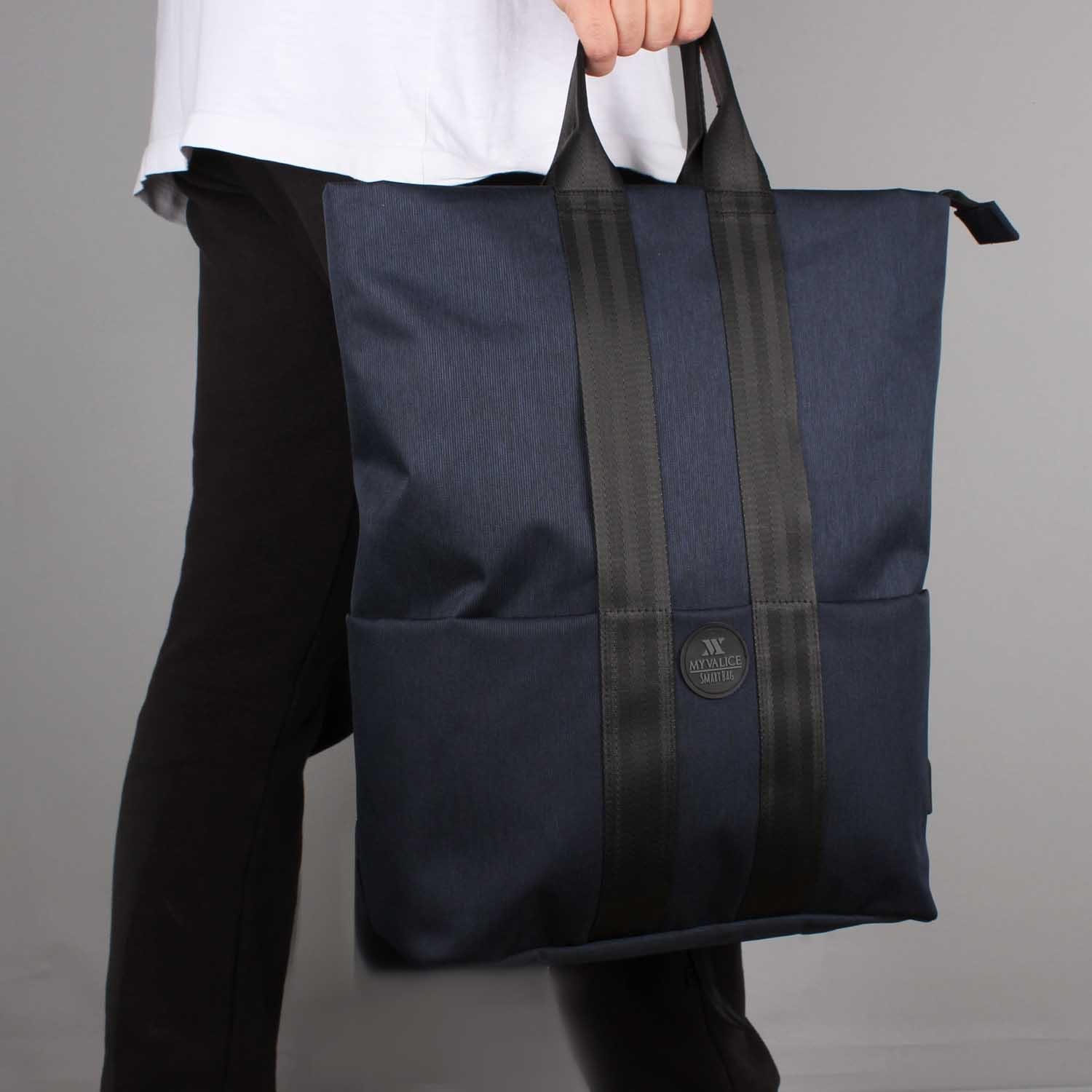 My Valice Smart Bag Elegant Usb Şarj Girişli Laptop Bölmeli Notebook Sırt Çantası Lacivert