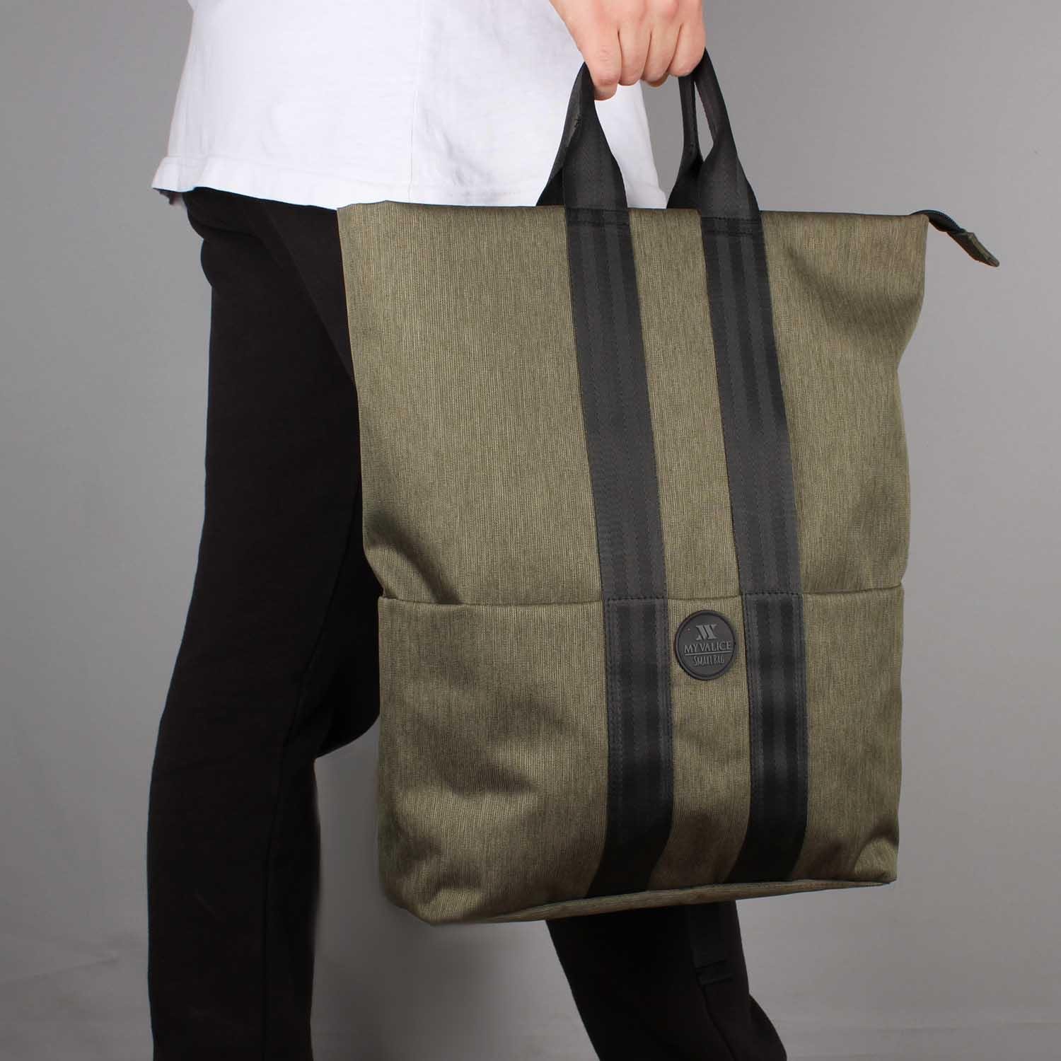 My Valice Smart Bag Elegant Usb Şarj Girişli Laptop Bölmeli Notebook Sırt Çantası Haki