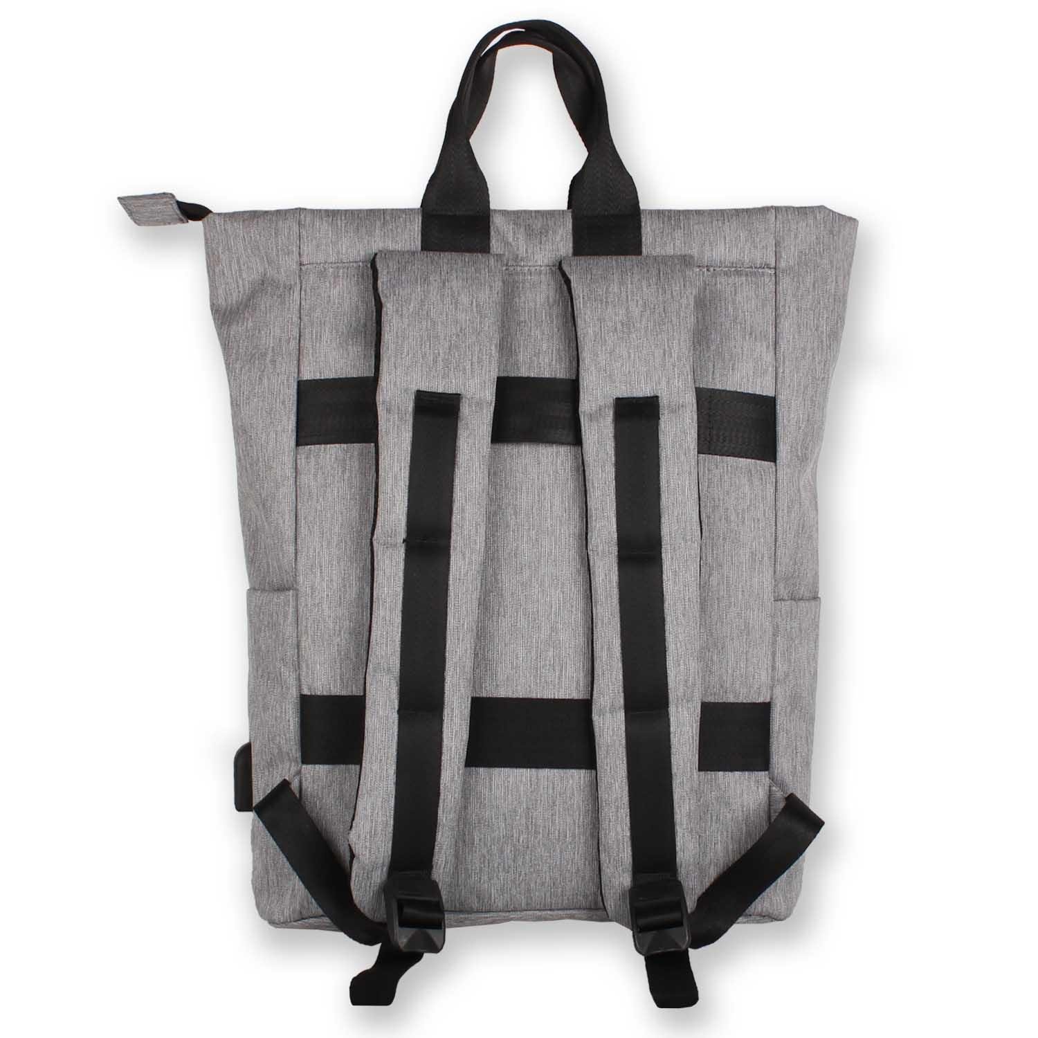 My Valice Smart Bag Elegant Usb Şarj Girişli Laptop Bölmeli Notebook Sırt Çantası Gri